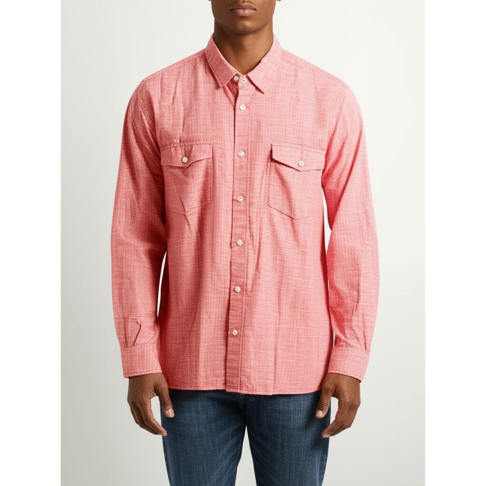 APT. 9 Button-Down Shirt Mens Size XXL Red Plaid Long Sleeve Casual Classic